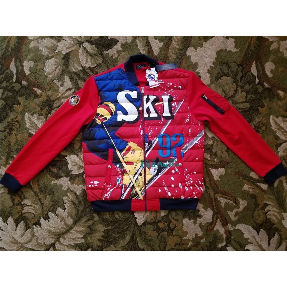 Polo Ralph Lauren ski 92 cookie crest RARE size m